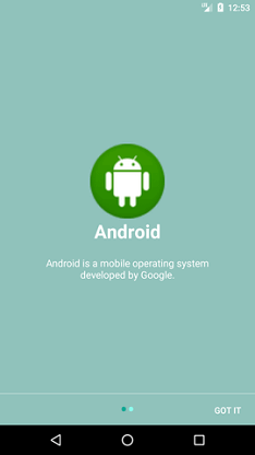 Android Introduction Slider Example