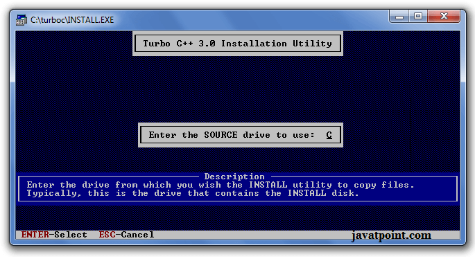 how to install turbo c